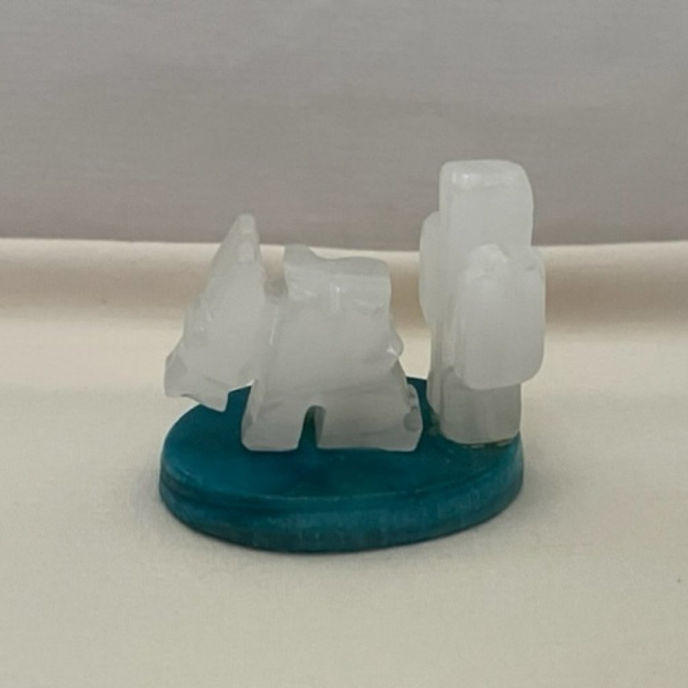 Miniature Carved Agate Stone Figurine